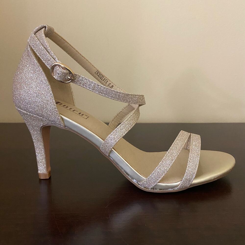 IDIFU Women's Heels‎ Ankle Strap Wedding Shoes - Picture 3 of 9